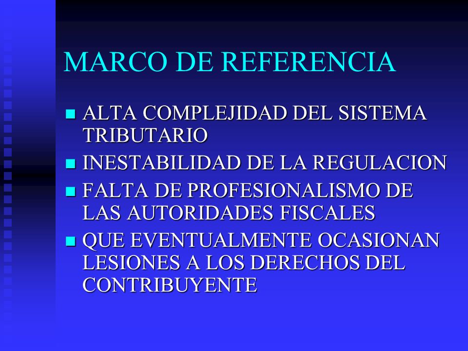 LEY MARCO JURIDICO TRIBUTARIO ley marco juridico tributario: