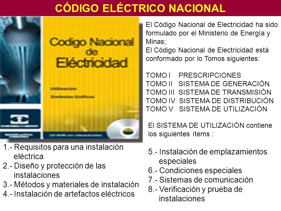 CODIGO NACIONAL ELECTRICO codigo nacional electrico: