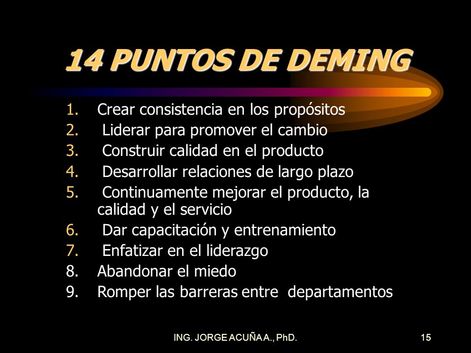 14 PRINCIPIO DE DEMING 14 principio de deming: