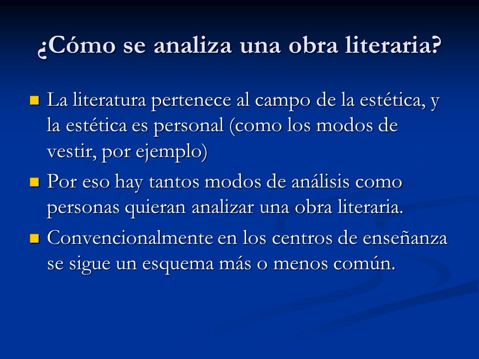 COMO ANALIZAR UNA OBRA LITERARIA como analizar una obra literaria: