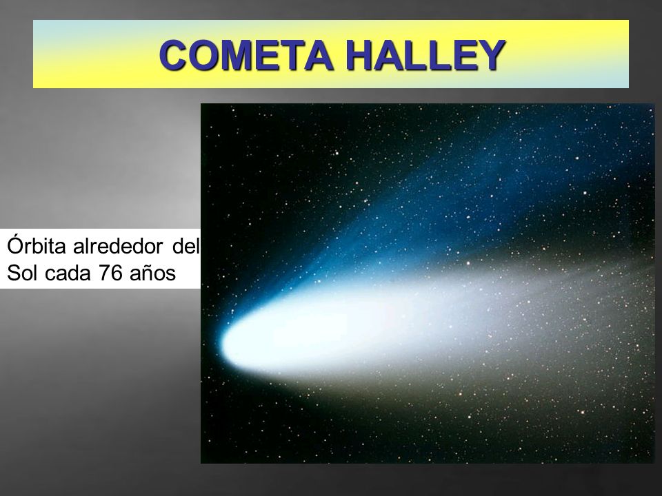 COMETA HALLEY Órbita alrededor del Sol cada 76 años