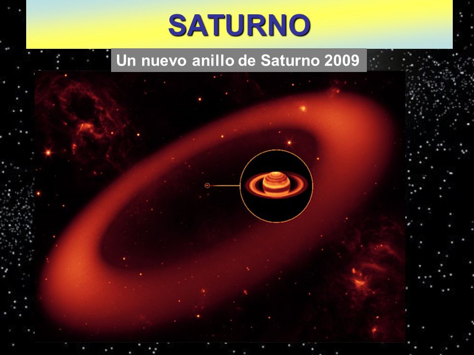 Spitzer: Telescopio de infrarrojosSATURNO Un nuevo anillo de Saturno 2009