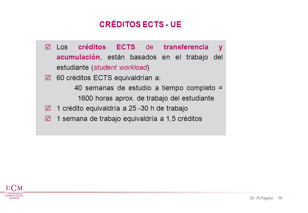 creditos ects ucm