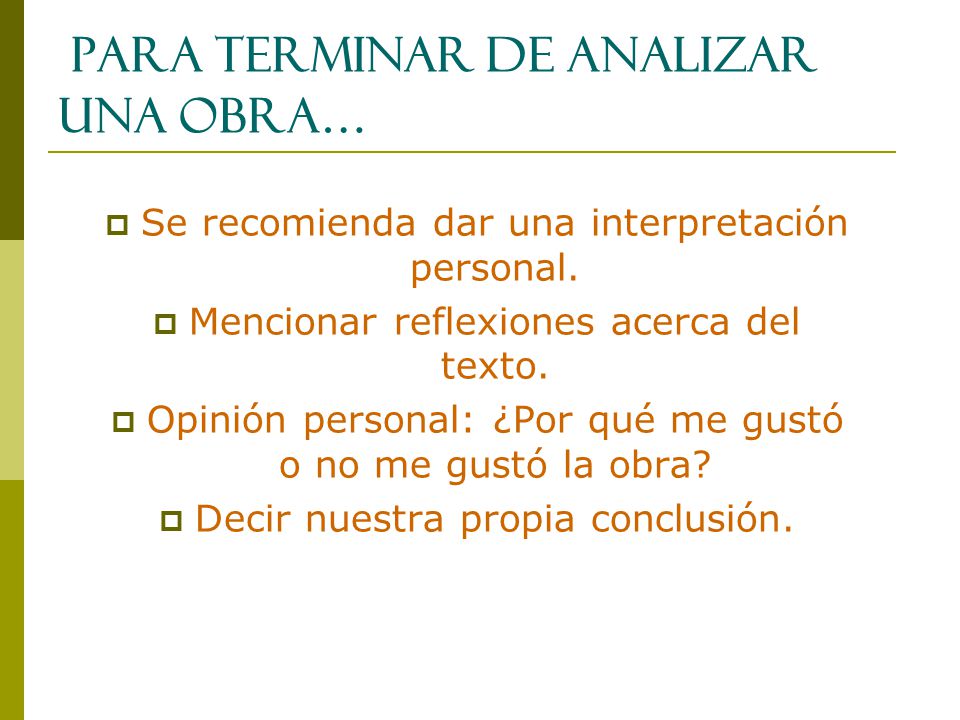 COMO ANALIZAR UNA OBRA LITERARIA como analizar una obra literaria: