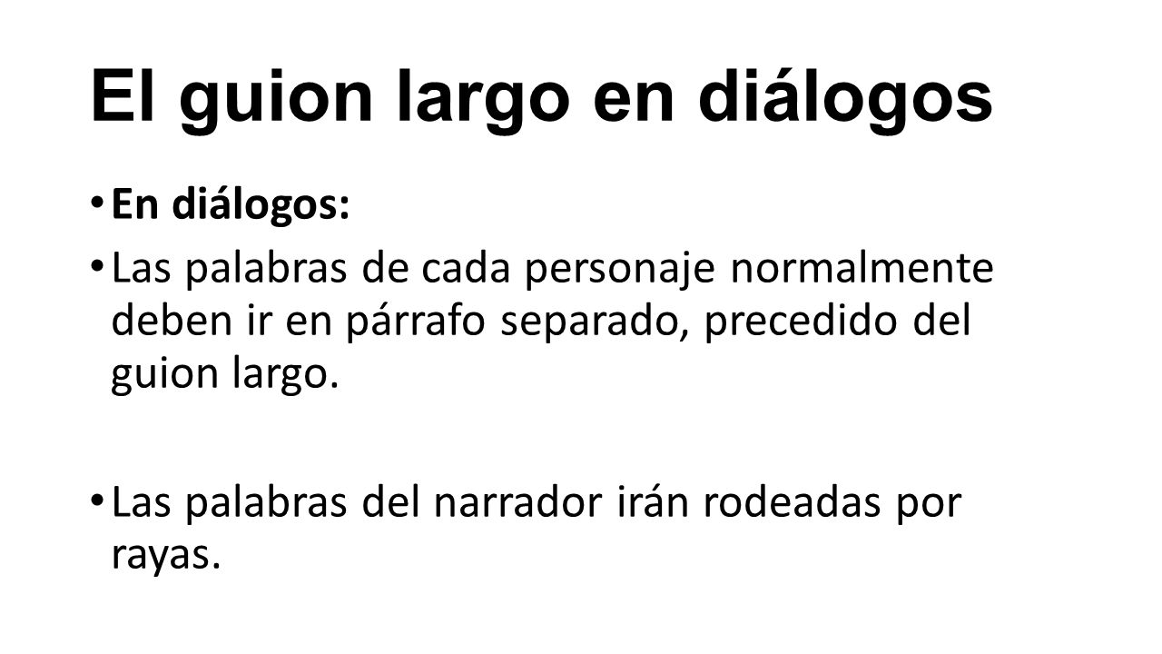 GUION LARGO GUION MAYOR guion largo guion mayor: