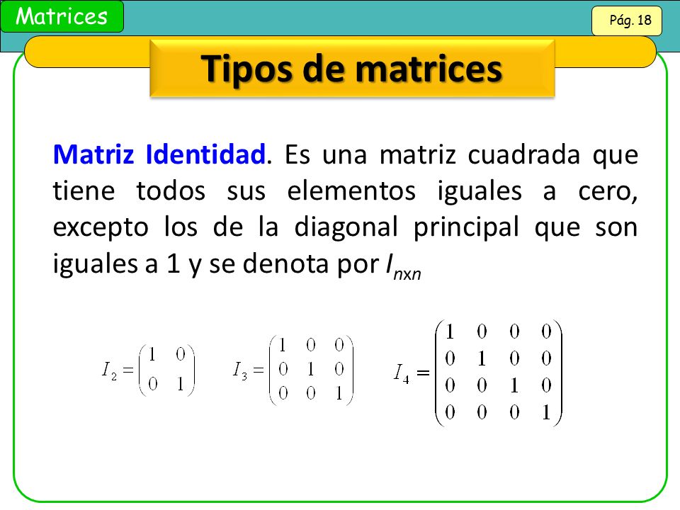 IDENTIDAD MATRIZ identidad matriz:
