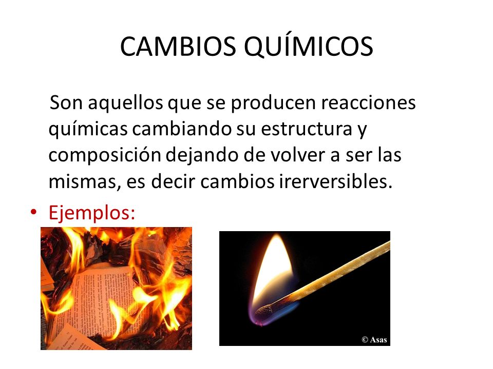 Resultado de imagen para CAMBIOS EN LA MATERIA a)Cambios físicos y)Cambios químicos