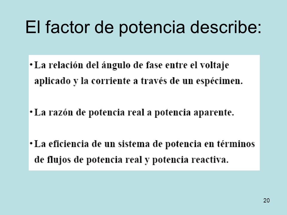 FACTOR POTENCIA AISLAMIENTO factor potencia aislamiento: