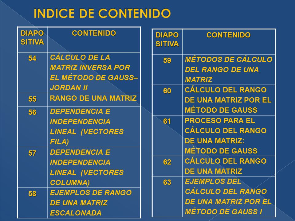 LA MATRIZ INVERSA POR EL METODO DE GAUSS la matriz inversa por el metodo de gauss: