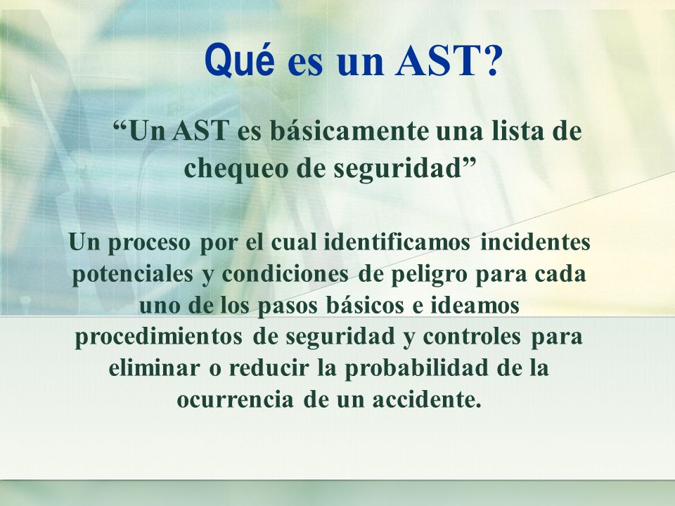 UN ANALISIS SEGURO DE TRABAJO un analisis seguro de trabajo: