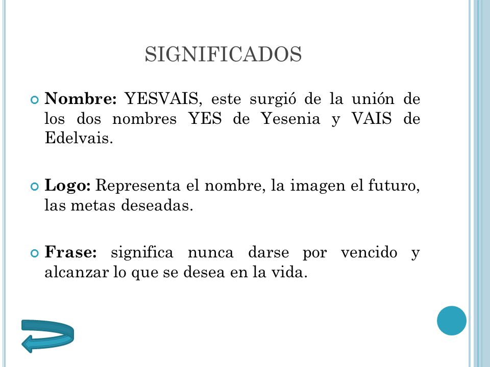Que+Significa+El+Nombre+Yesenia ... nombres YES de Yesenia y VAIS de Edelvais. Logo: Representa el nombre