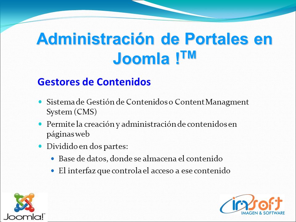Administración de Portales en Joomla .