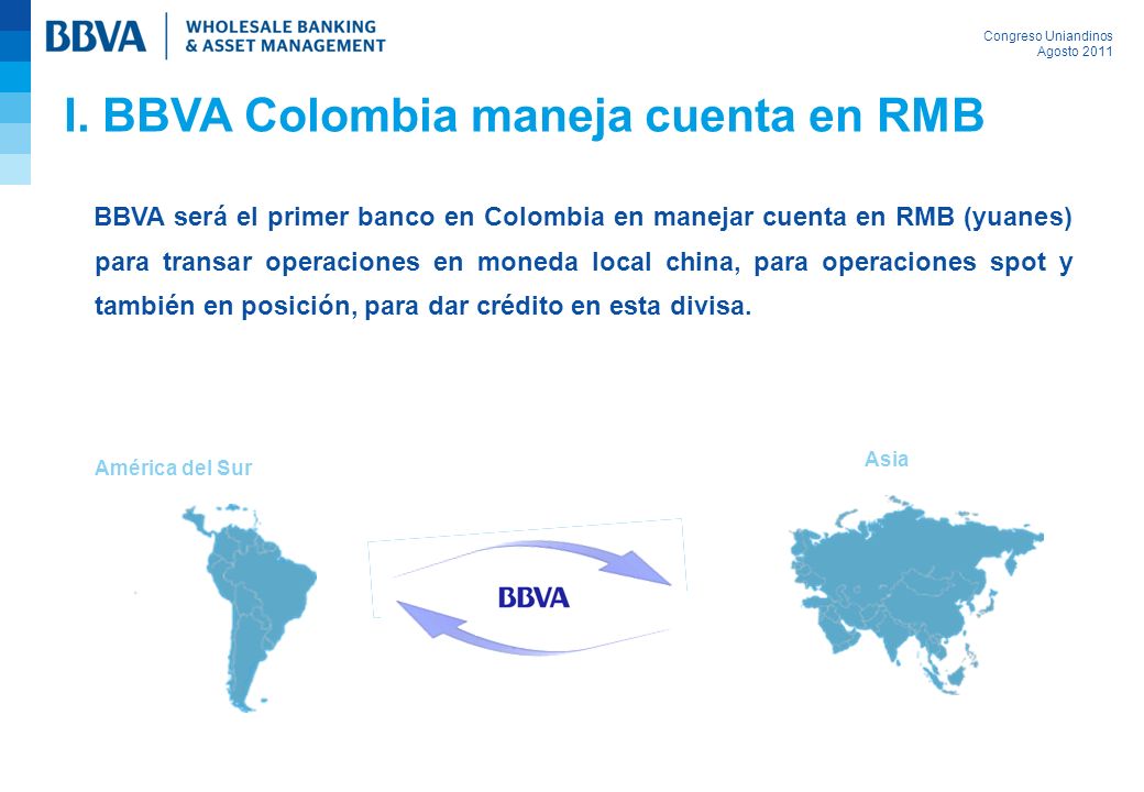 Banco+BBVA+Net+Colombia ... BBVA Colombia maneja cuenta en RMB BBVA será el primer banco en