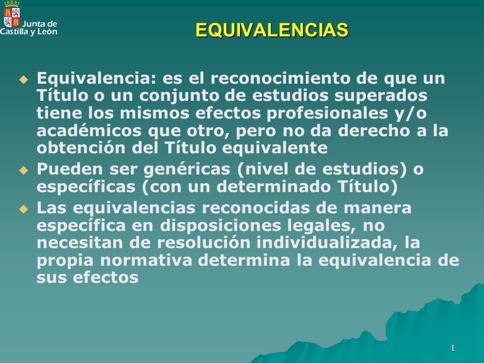 EQUIVALENCIA CONJUNTO equivalencia conjunto: