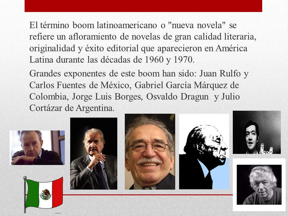 ESCRITORES DE LA LITERATURA HISPANOAMERICANA escritores de la literatura hispanoamericana: