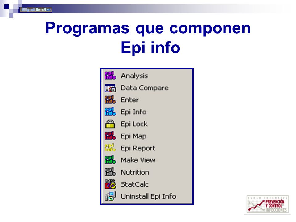 Resultado de imagen para programas incluidos en epi info