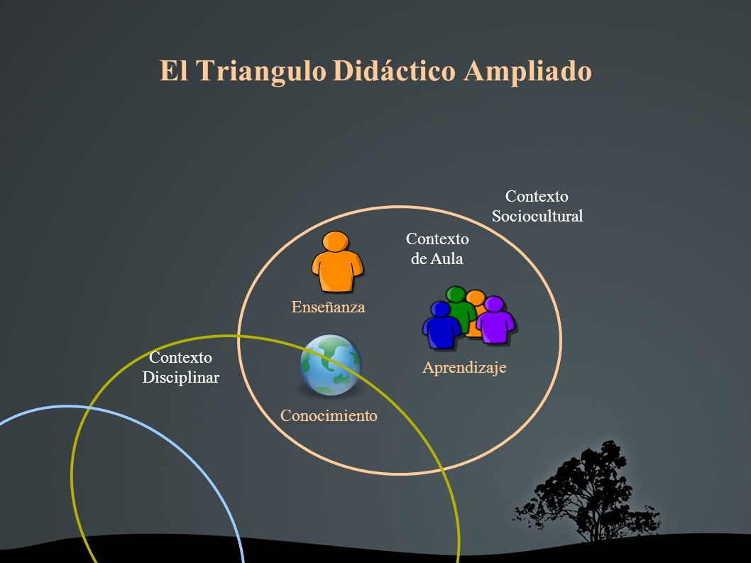 El Triangulo Didáctico Ampliado Enseñanza Aprendizaje Conocimiento Contexto de Aula Contexto Sociocultural Contexto Disciplinar