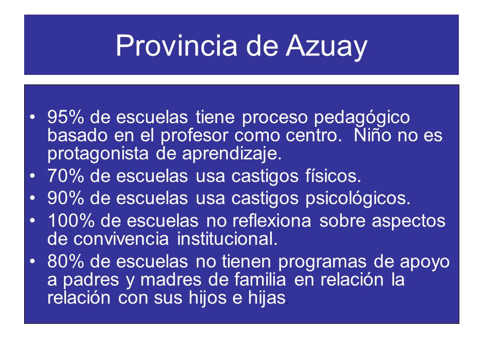 Provincia de Azuay 95% de escuelas tiene proceso pedagógico basado en el profesor como centro.