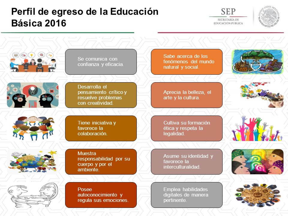Perfil de egreso de la Educación Básica 2016 Se comunica con confianza y eficacia.