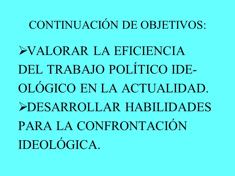 OBJETIVOS DEL TEMA PROFUNDIZAR EN LOS CONCEP TOS FUNDAMENTALES DEL TE