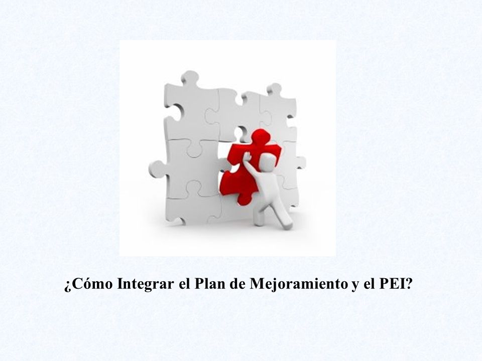 ¿Cómo Integrar el Plan de Mejoramiento y el PEI