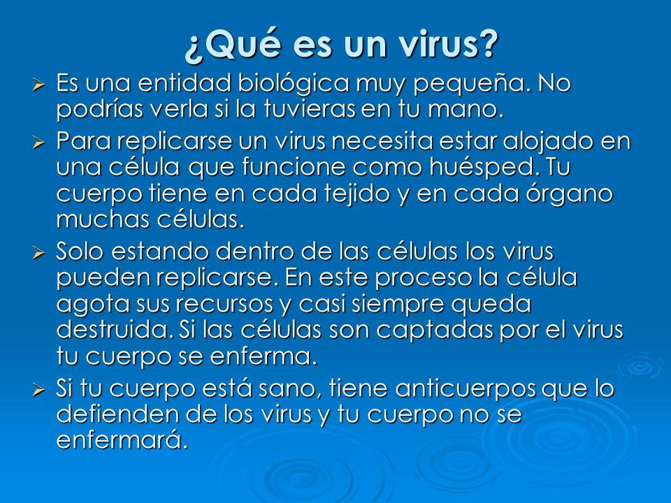 ¿Qué es un virus. Es una entidad biológica muy pequeña.