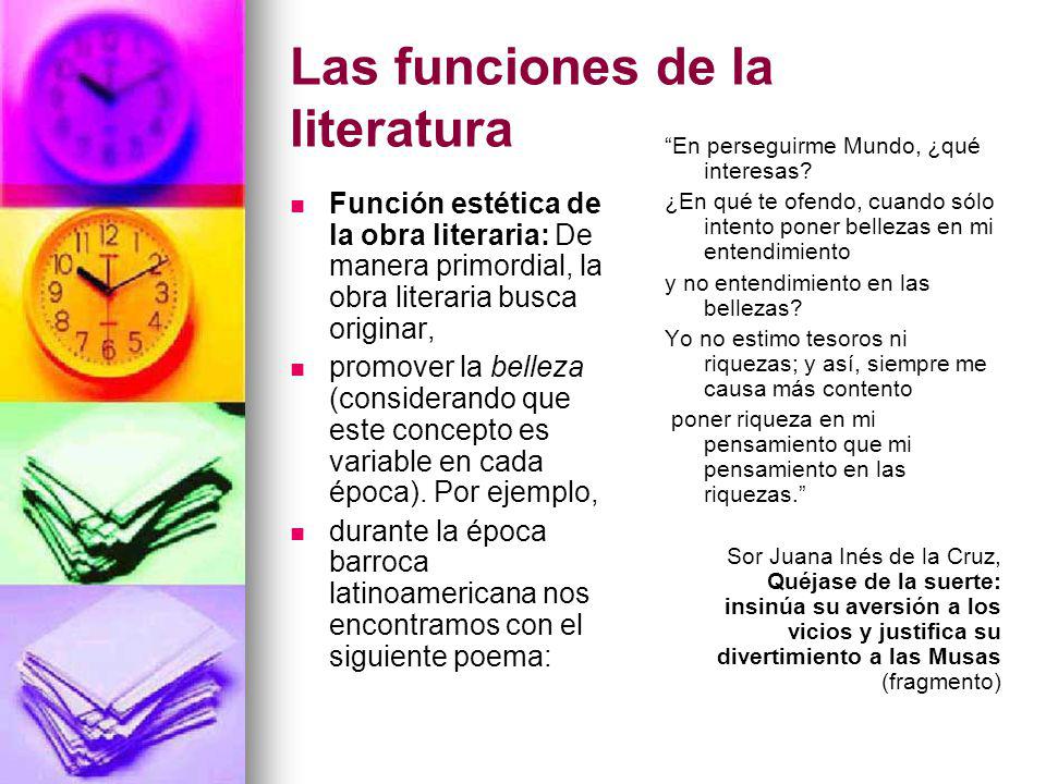 FUNCION DE LITERATURA funcion de literatura: