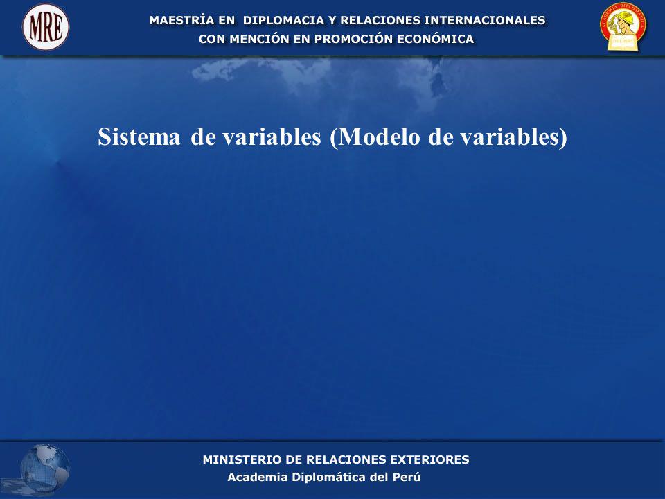 Sistema de variables (Modelo de variables)