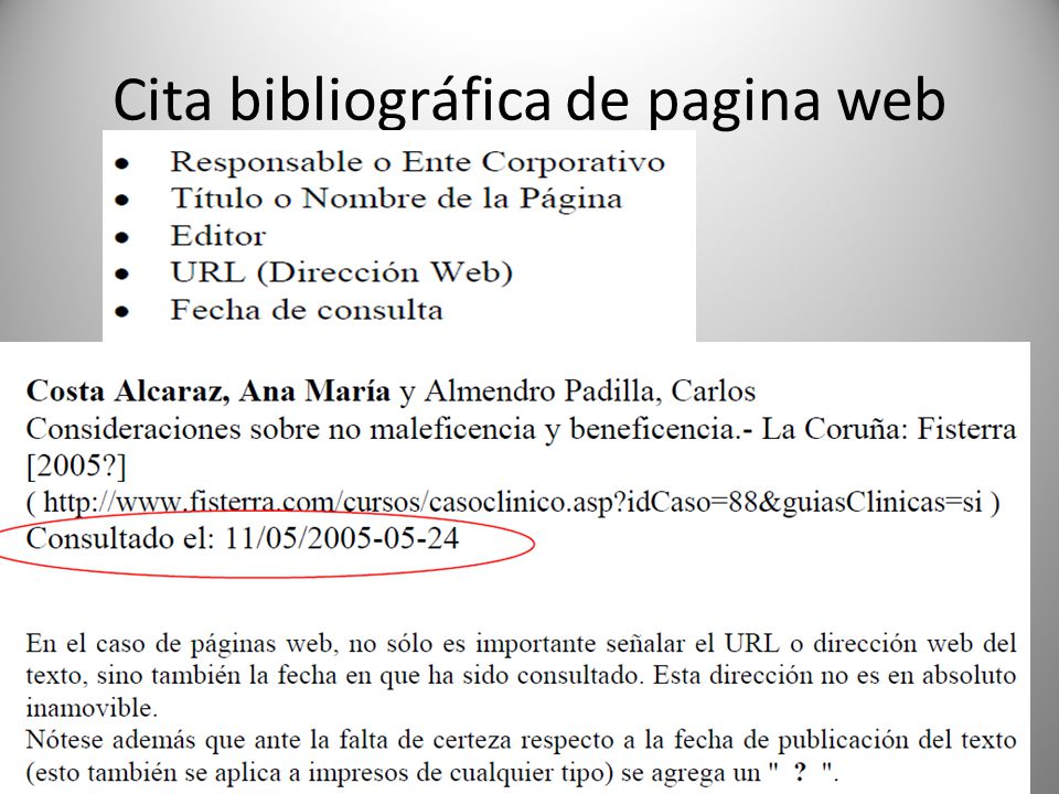 página web de citas