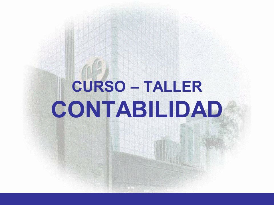 CURSO – TALLER CONTABILIDAD