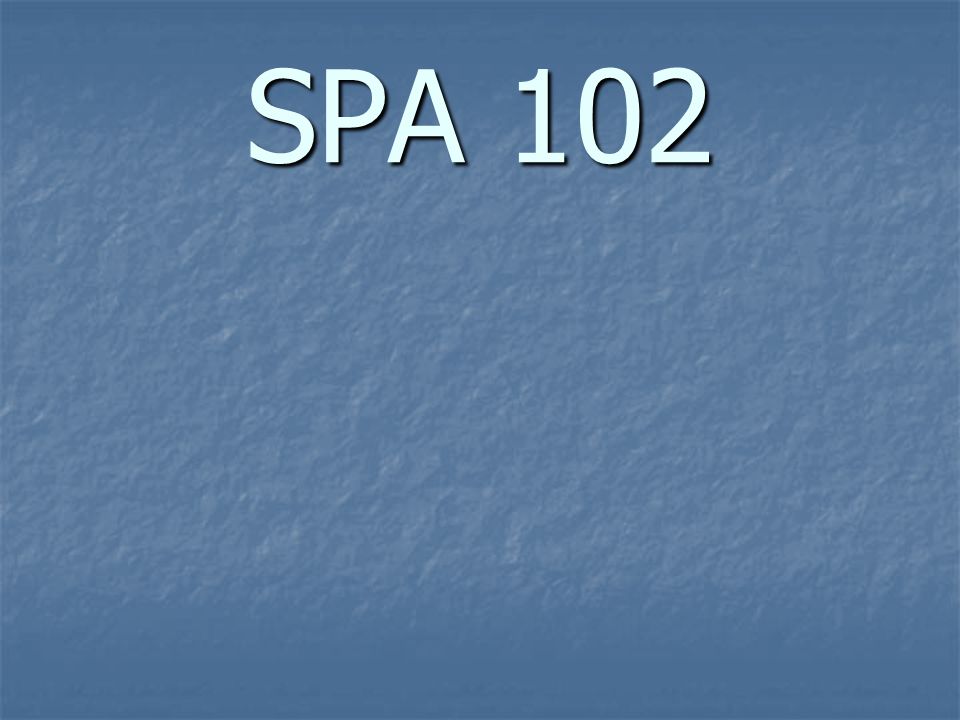 SPA 102