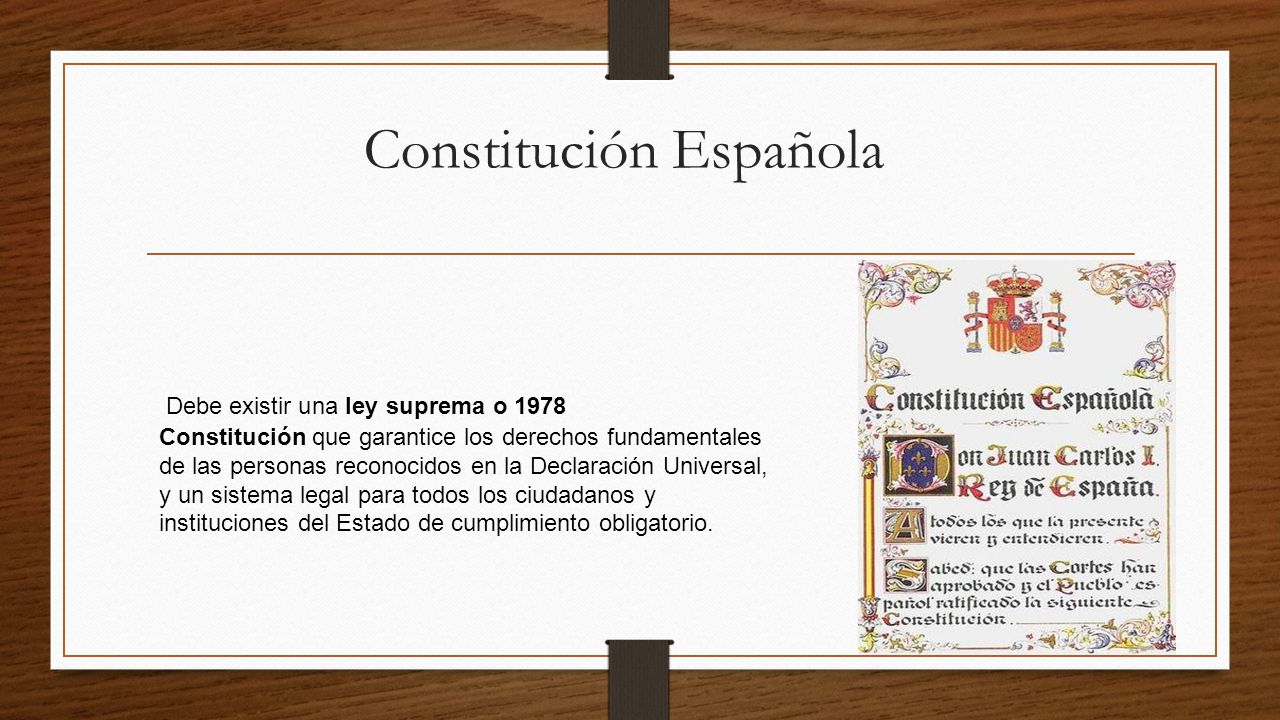 LEY EN LA CONSTITUCION ESPANOLA ley en la constitucion espanola: