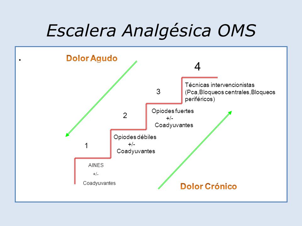 ESCALERA ANALGESICA OMS escalera analgesica oms: