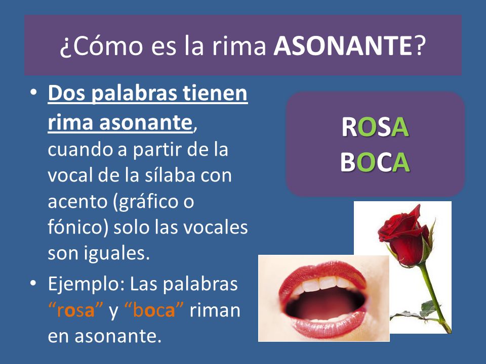 EJEMPLO RIMA ASONANTE ejemplo rima asonante: