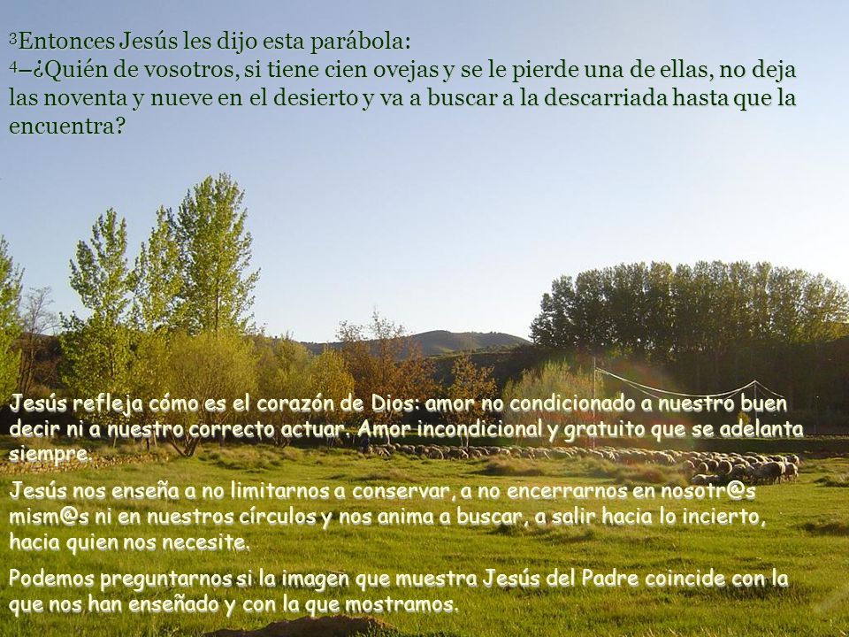 Un pps de Asun Gutierrez en   1 Entre tanto, todos los publicanos y pecadores se acercaban a Jesús para oírlo.