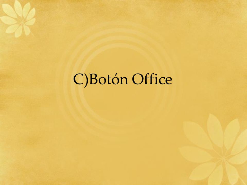 C)Botón Office