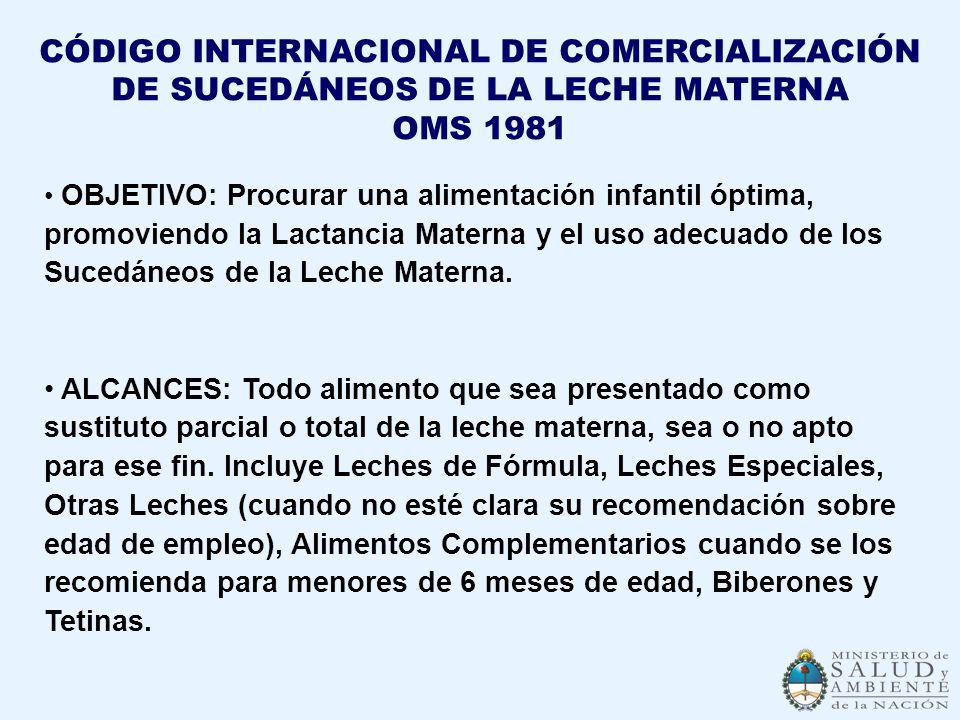 DE COMERCIALIZACION DE SUCEDANEOS DE LA LECHE de comercializacion de sucedaneos de la leche: