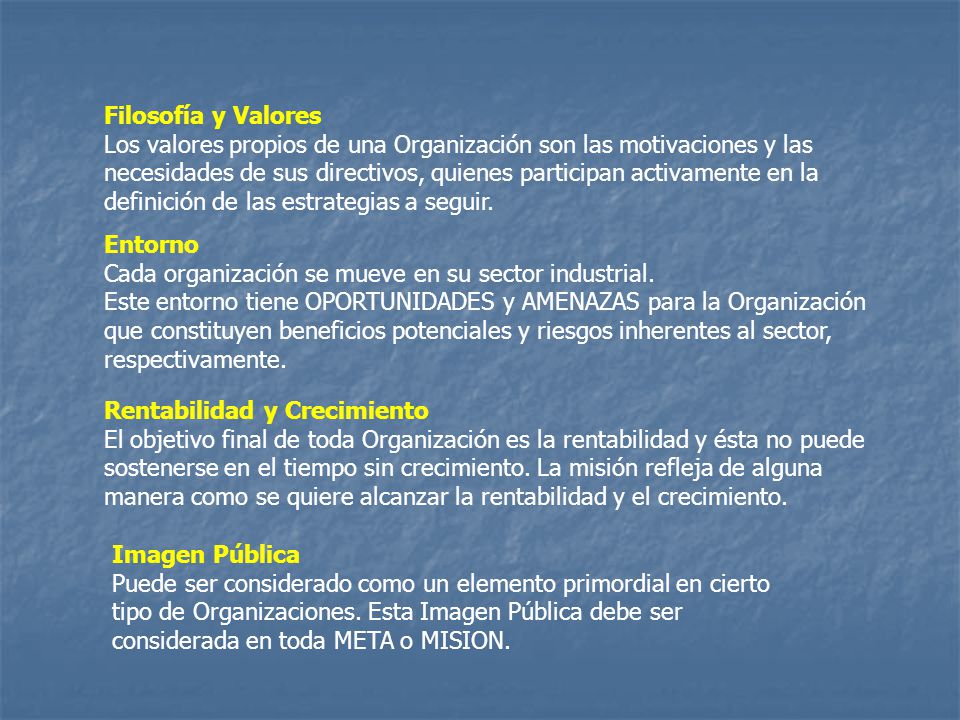 ELEMENTO DE LA MISION EMPRESARIAL elemento de la mision empresarial: