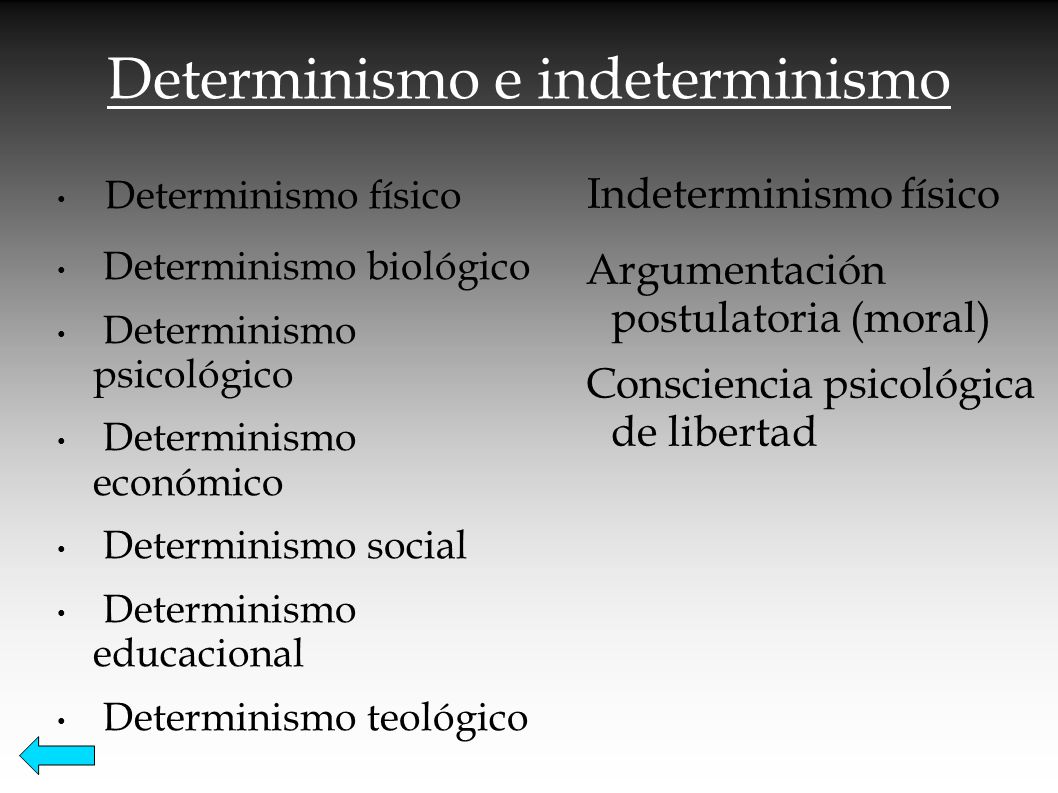 DETERMINISMO SOCIAL determinismo social: