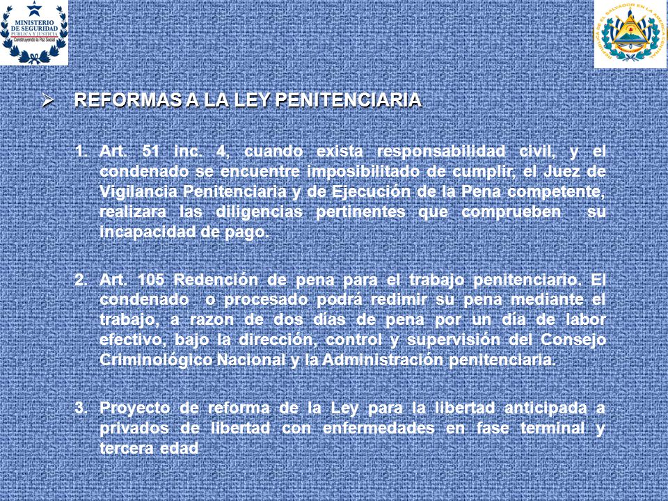 EFECTIVO RESPONSABILIDAD PENAL efectivo responsabilidad penal: