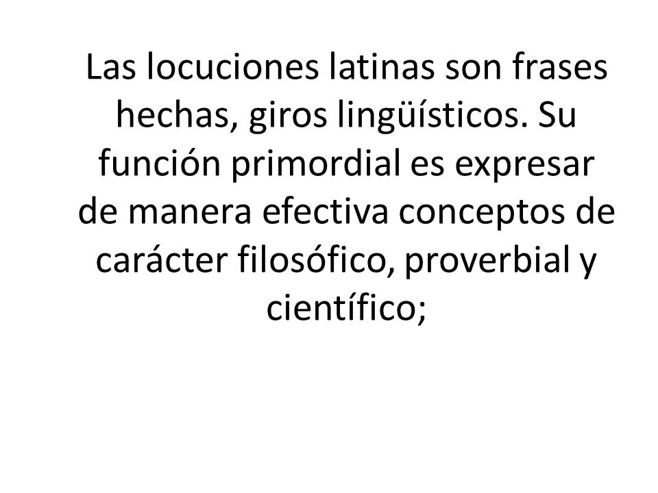 FRASES LATINAS frases latinas: