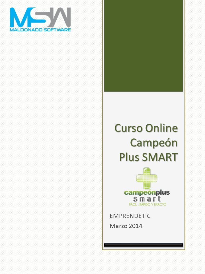 Curso Online Campeón Plus SMART EMPRENDETIC Marzo 2014