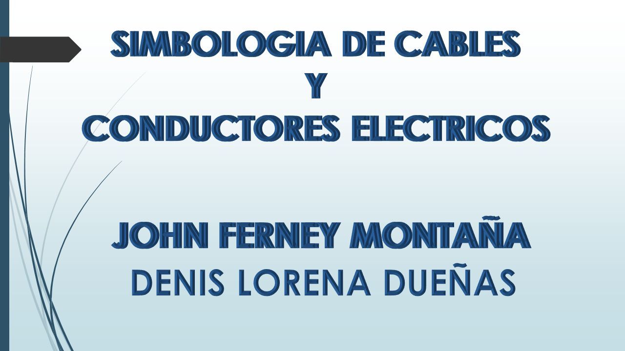 Simbología de Cables y Conductores Eléctricos ppt descargar