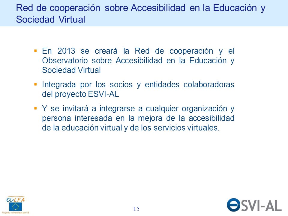 El proyecto europeo ESVI AL para la creación de campus virtuales