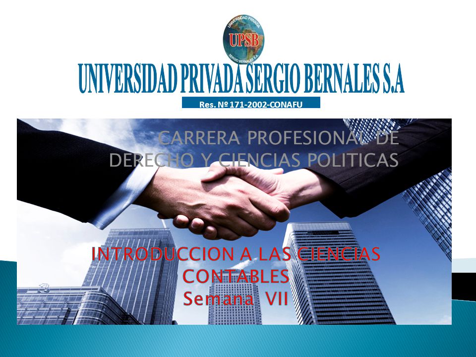 CARRERA PROFESIONAL DE DERECHO Y CIENCIAS POLITICAS Res. Nº CONAFU