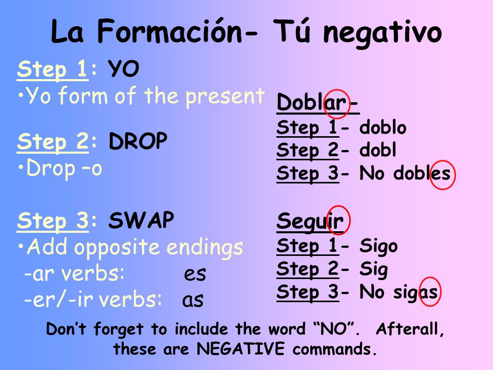 tu commands