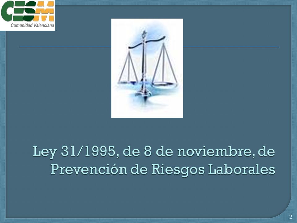 LEY 31 1995 DE 8 DE NOVIEMBRE PREVENCION DE RIESGOS ley 31 1995 de 8 de noviembre prevencion de riesgos:
