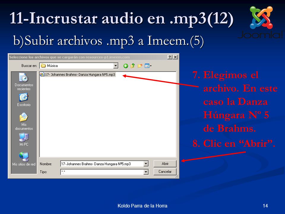 14Koldo Parra de la Horra 11-Incrustar audio en.mp3(12) 7.Elegimos el archivo.