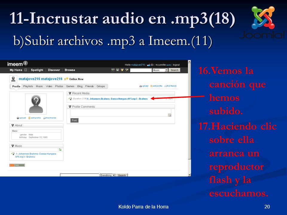 20Koldo Parra de la Horra 11-Incrustar audio en.mp3(18) 16.Vemos la canción que hemos subido.