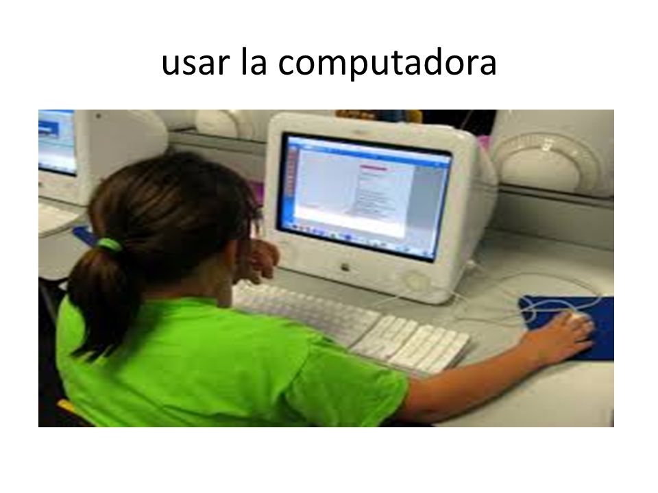 usar la computadora